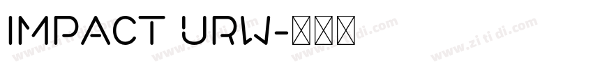 Impact URW字体转换